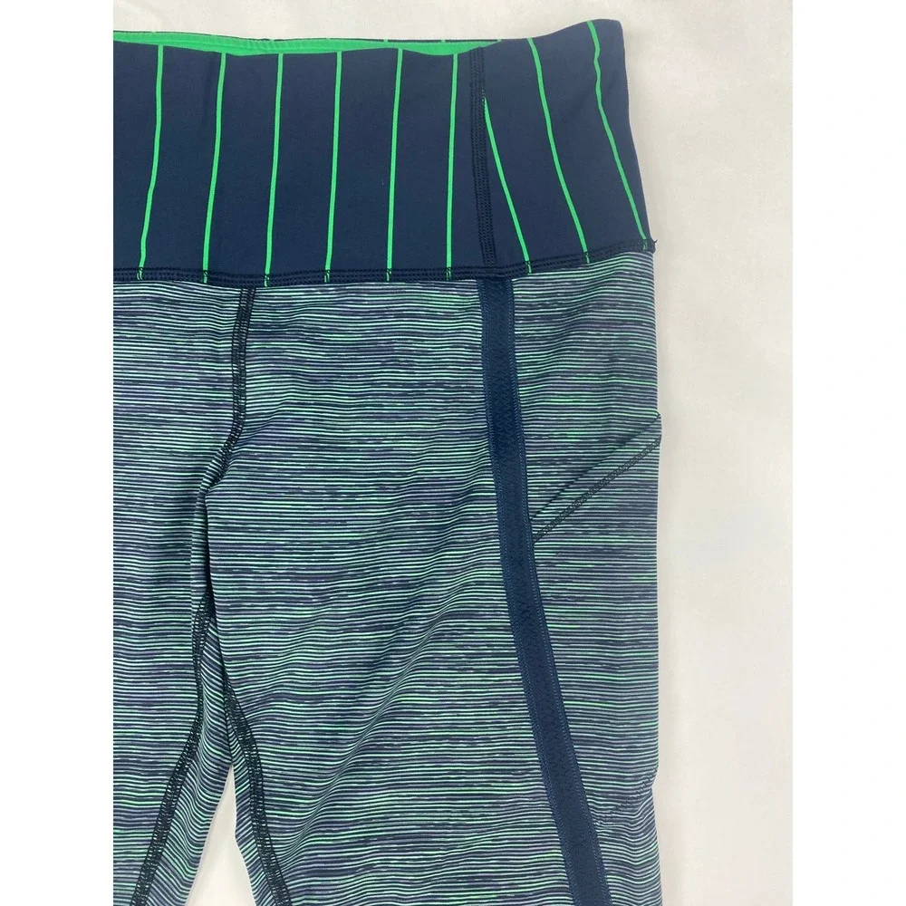 Lululemon Leggings Women's Size 8* Can't Stop Crop Blue Green